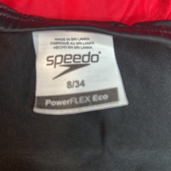 Speedo, red and black one piece - Picture 7 of 8